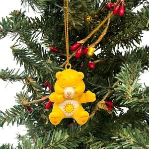 Vintage Care Bears 1.5" Funshine Bear Christmas Ornament